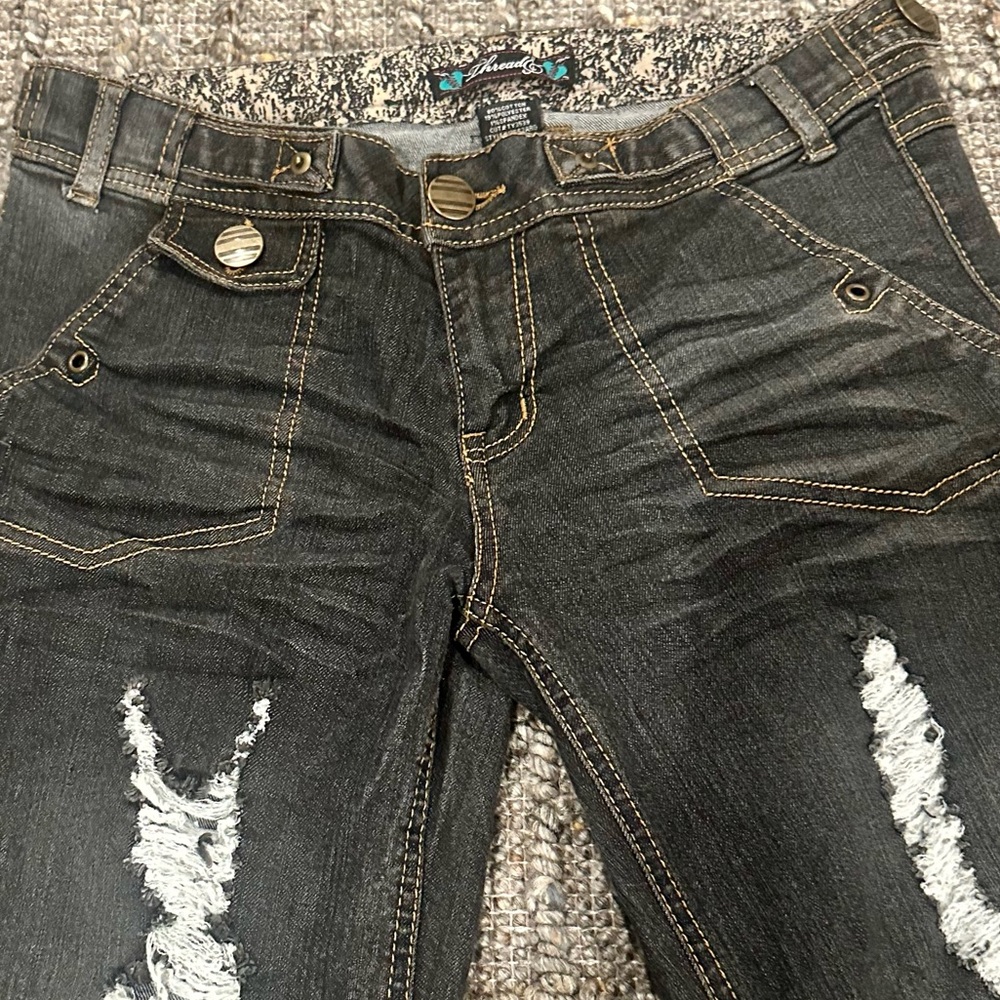 Threads Mid Rise Vintage Jeans Size 9 - Picture 5 of 11